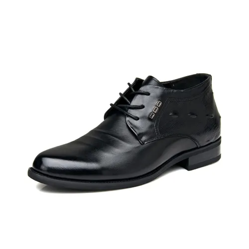 LUOMAIKE Dress Shoes Men High-Top Black