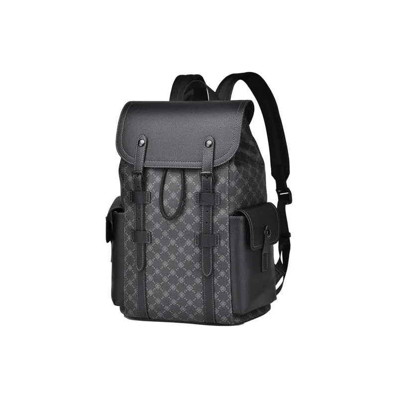 Slazenger PVC Backpack Regular Unisex Black Gray Color-1