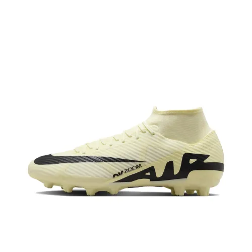 Nike Mercurial Superfly 9 Soccer Shoes Unisex High-Top Yellow