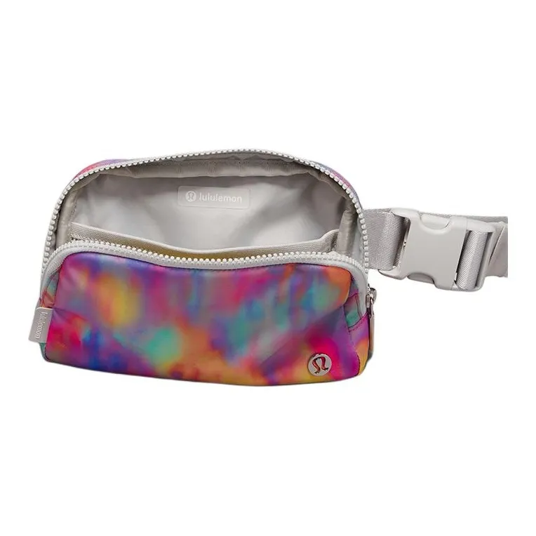 Lululemon Everywhere Nylon Crossbody Fanny Pack Regular Women's Washed Print With Mixed Color And Steam Color-3