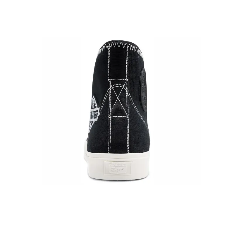 Onitsuka Tiger Coverage Anti Slip And Wear Resistant High Top Skateboard Shoes Unisex Black-2