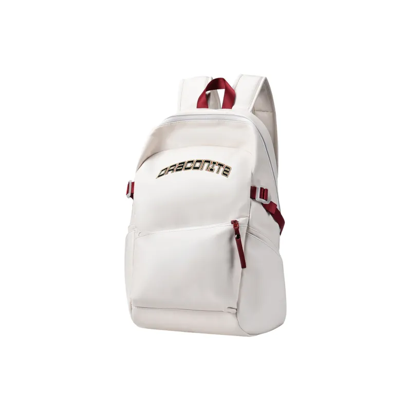 DRACONITE PU Students Backpack Regular Unisex White-1