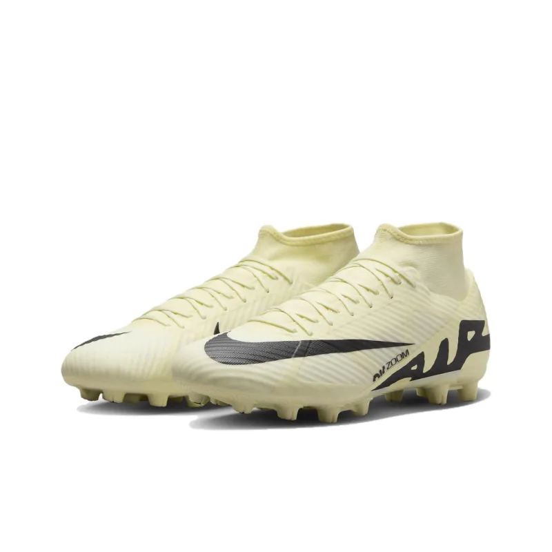 Nike Mercurial Superfly 9 Academy Hard Ground High Top Soccer Cleats 'Lemonade'-2