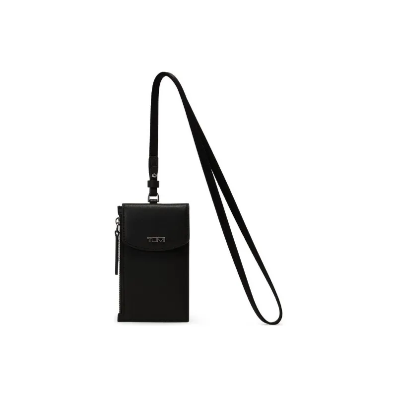 TUMI Leather Wallets Card Holders Unisex Black-0