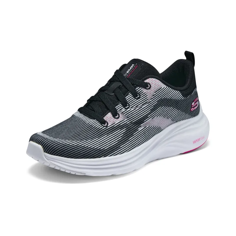 Skechers Low Top Casual Running Shoes Women's Black Purple Red-2
