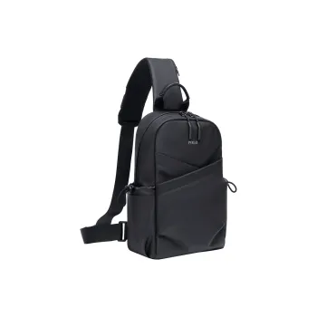 POLO Fabric Shoulder Bag Crossbody Bag Sling Bags Large Size Men's Black/Gray