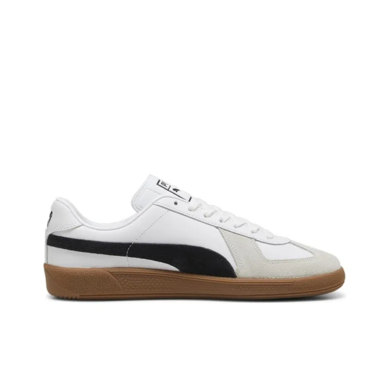 PUMA Army Trainer Slip Resistant Low Top Skateboard Shoes Unisex White Gray Black-1