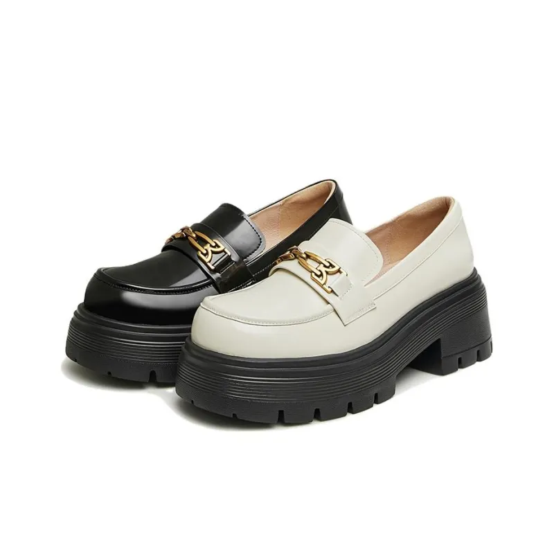 TATA Loafers Women's Solid Color-3