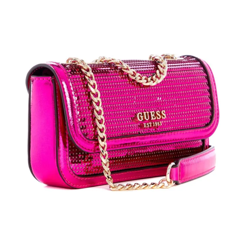 GUESS Artificial Leather Shoulder Bag Crossbody Bag Mini Women's Fuchsia-1
