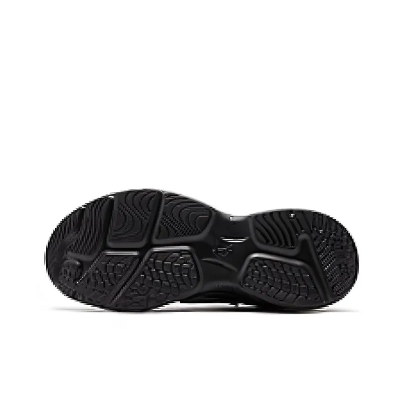 QIAODAN Abrasion Resistant, Breathable, Balanced, Lightweight Low Top Running Shoes Men's Black Gray-4