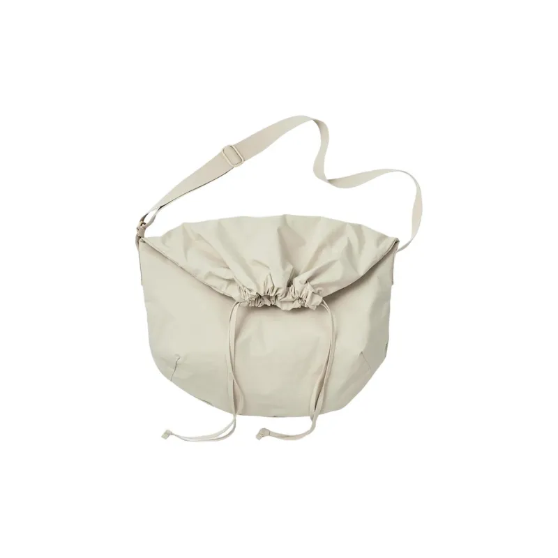 UNIQLO Cotton Shoulder Bag Crossbody Bag Regular Women's Black/Light Beige-1