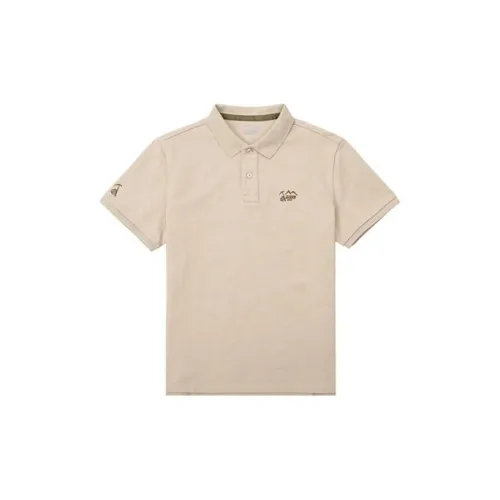 OZARK GEAR Polo Shirts Men Beige/Brown