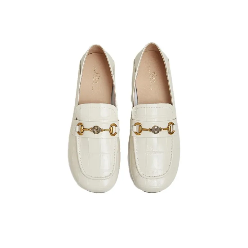 TATA Loafers Women's Solid Color-4
