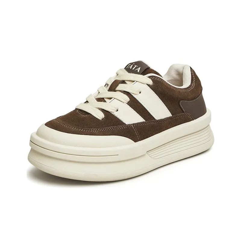 TATA Skateboard Shoes Women's Low Top Solid Color-13