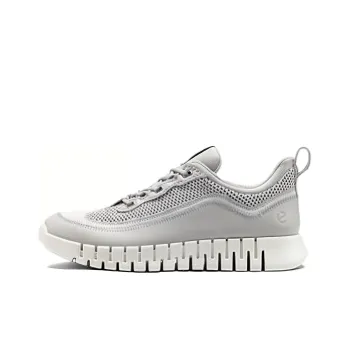 Ecco Anti Slip Wear Resistant Low Top Running Shoes Men's Gray