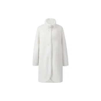 Three Quarters Coats Women's White
