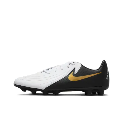 Nike Phantom GX Soccer Shoes Men Low-Top White/Black/Gold