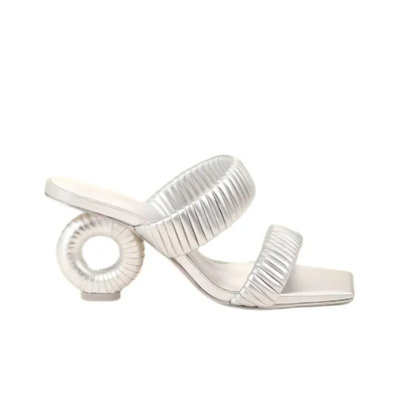 Cult Gaia Valence 90mm Leather Sandals-1
