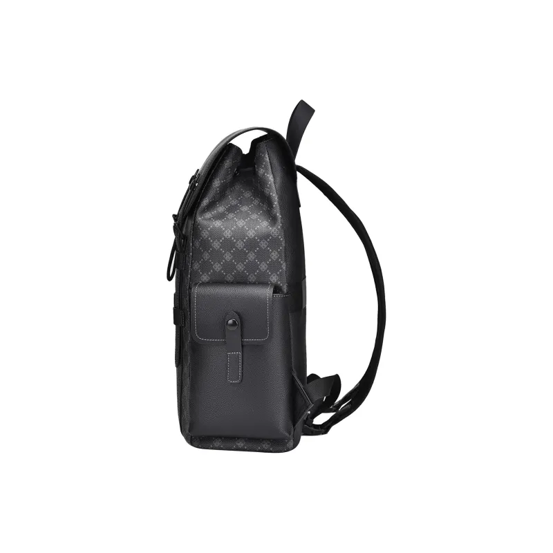 Slazenger PVC Backpack Regular Unisex Black Gray Color-2
