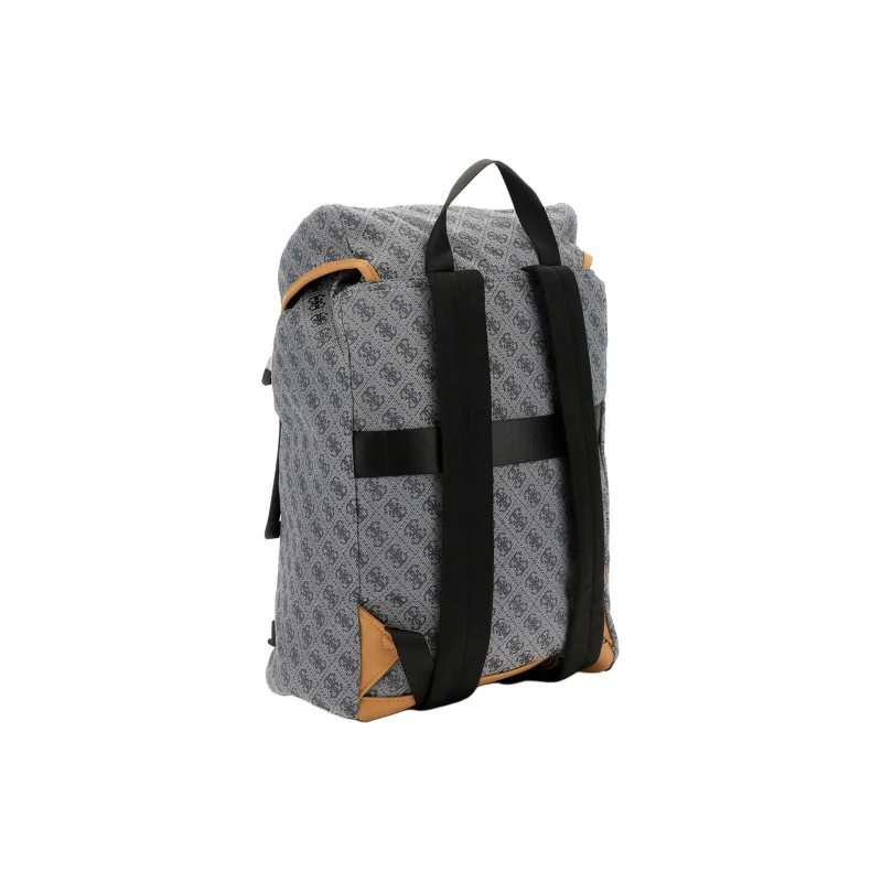 GUESS Canvas Backpack Large Size Men's Blue-1