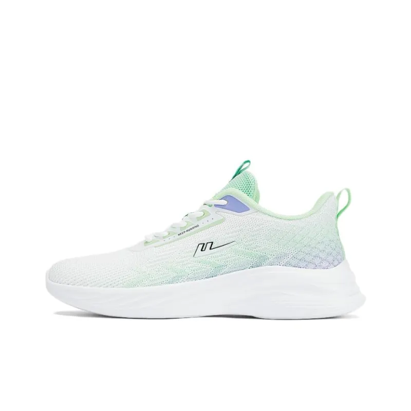Warrior Wear Resistant Slip Resistant Low Top Running Shoes Women's White Green Purple-0