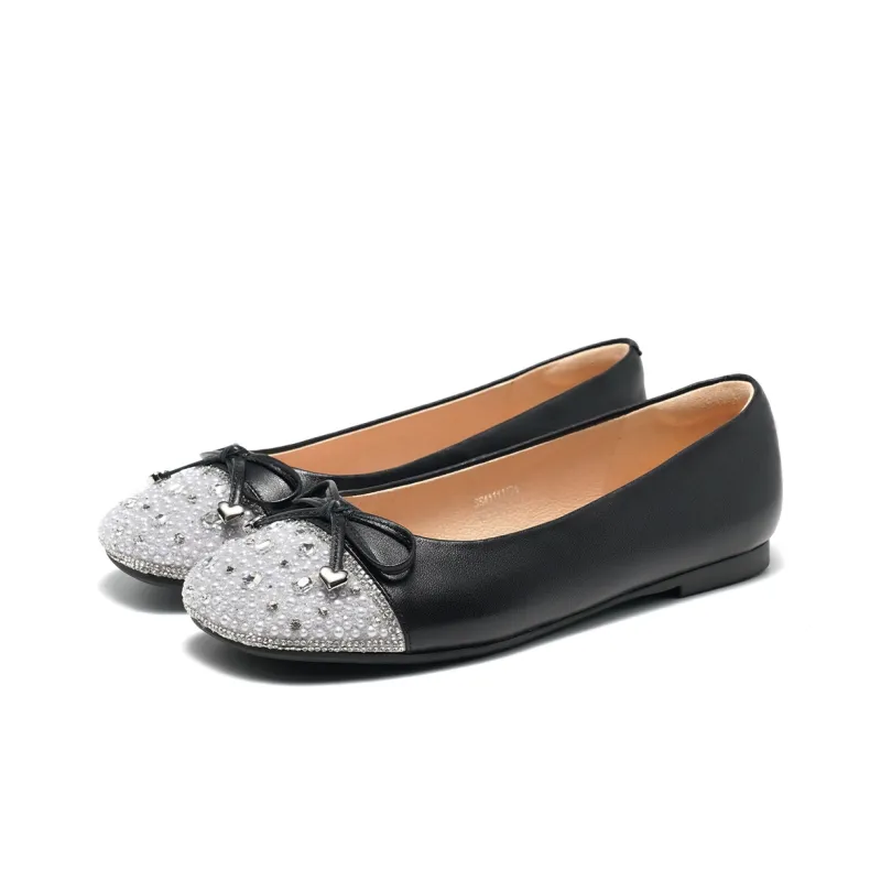 ST&SAT Slip-on Unlined Shoes Low Heel Flat Women's Black-2