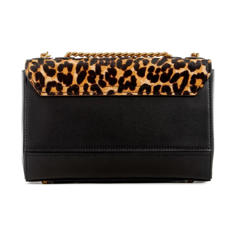 GUESS Artificial Leather Handbag Shoulder Bag Regular Women's Leopard-3