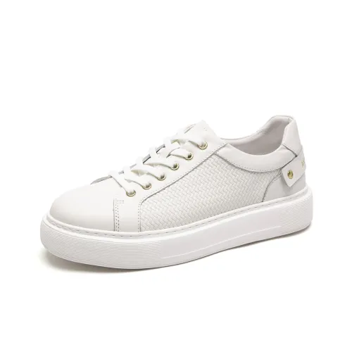 Anthony Miles Anti Slip Wear Resistant Low Top Skateboard Shoes Men's White
