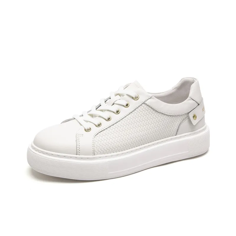 Anthony Miles Anti Slip Wear Resistant Low Top Skateboard Shoes Men's White-0