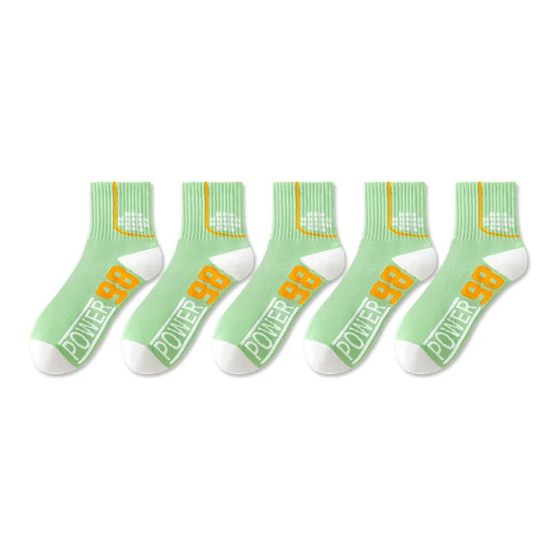 LUOLIAN Mid Calf Socks Women's 5 Pack-55