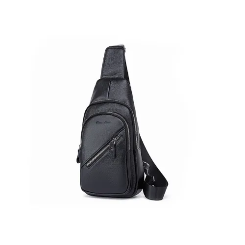 BISON DENIM Sling Bags Black