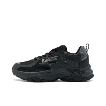 XTEP Cushioned Slip Resistant Low Top Casual Shoes Men's Black