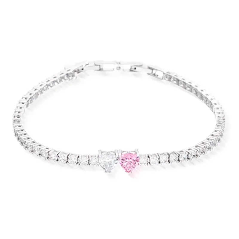 CHIARA FERRAGNI Brass Zircon Bracelets Women's Silver-0