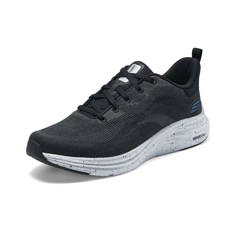 Skechers Vapor Foam Cushioning, Wear Resistant Low Top Running Shoes Men's Black Blue-2