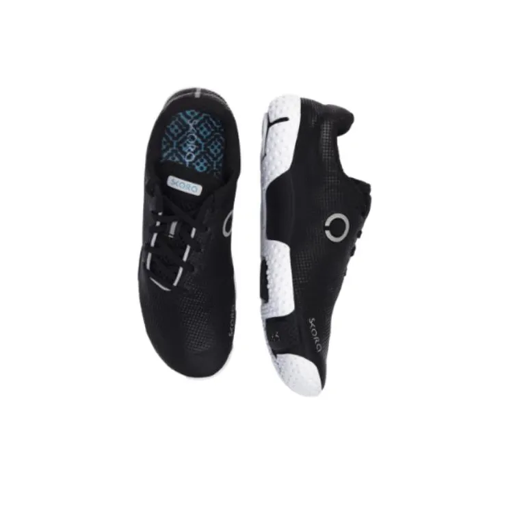 SKORA Durable Breathable Low-Top Running Shoes Men's Black-4