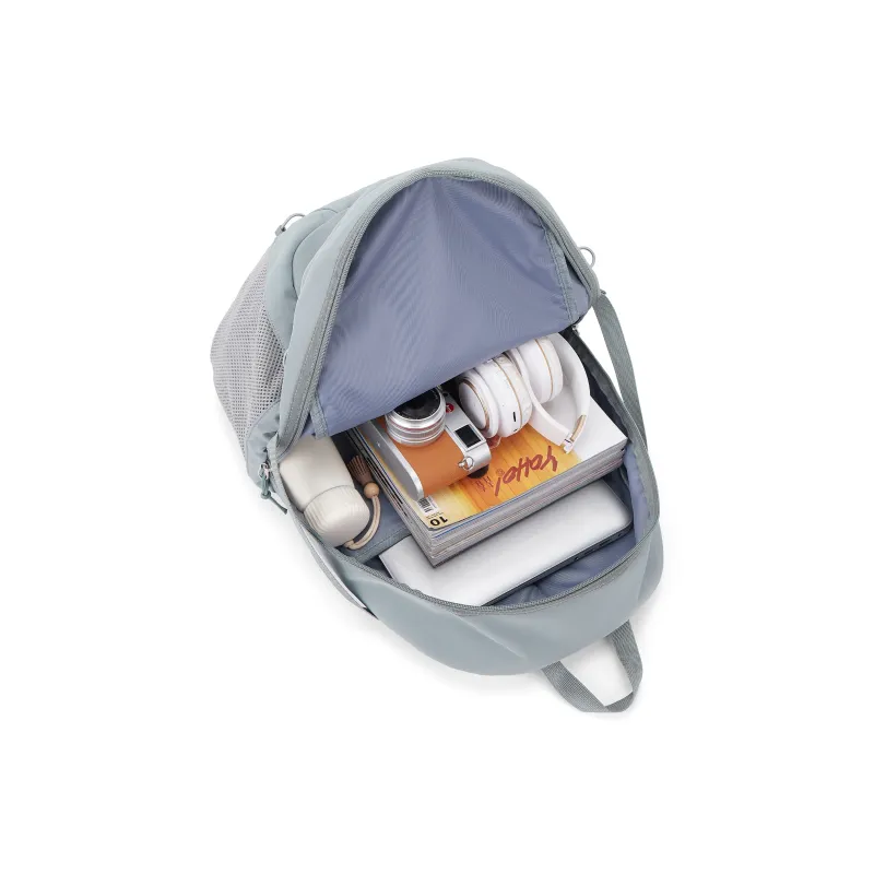 QING QI ZHE Fabric Backpack Backpack Computer Backpack Regular Unisex Multicolor-25