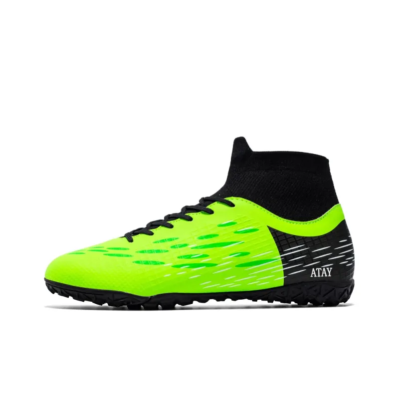 ATAY Soccer Shoes Unisex High Top Black-12