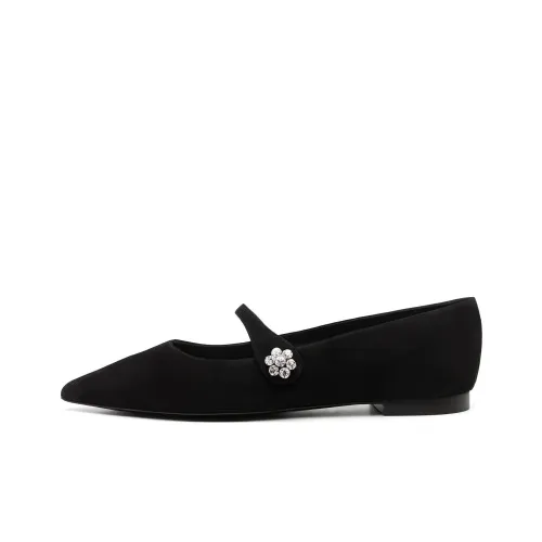 stuart weitzman Crystal Fleur Crystal-embellishment Flats