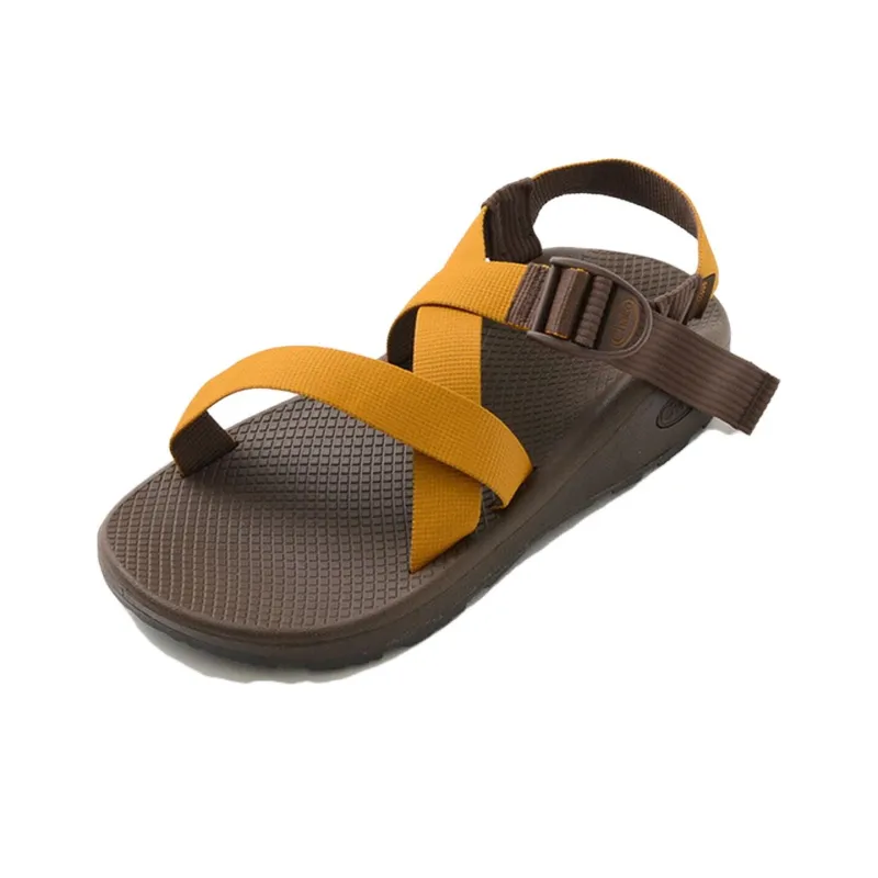 Chaco Beach Sandals Men's Yellow Brown-0