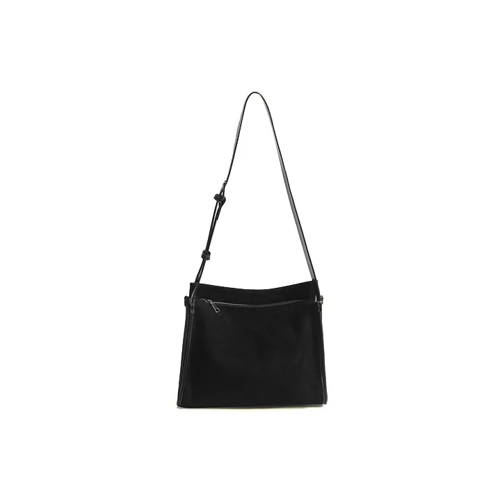 HAWA Velour Crossbody Bag Shoulder Bag Unisex Brown/Black-7
