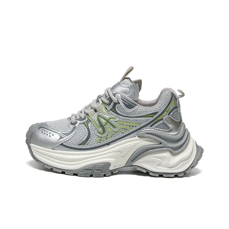 WOOS BOBO Cushioning Breathable Coverage Support Balance Lightweight Height Increasing Low-Top Chunky Sneakers Women's-6