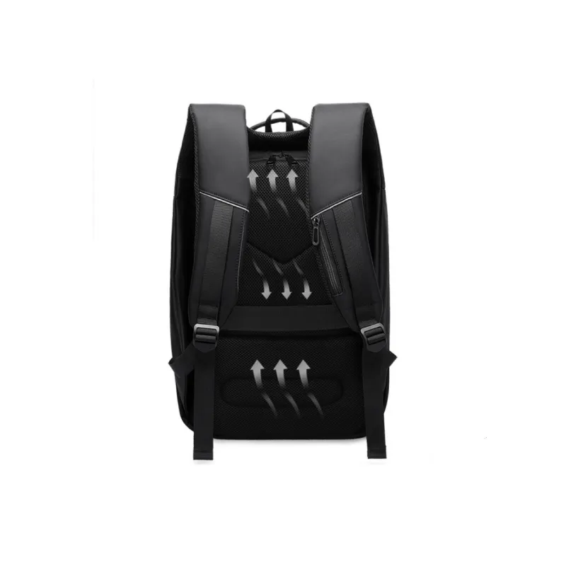 MingLu Oxford Backpack Unisex Black-2
