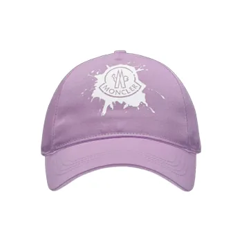 Moncler Cotton Baseball Caps Women's Purple