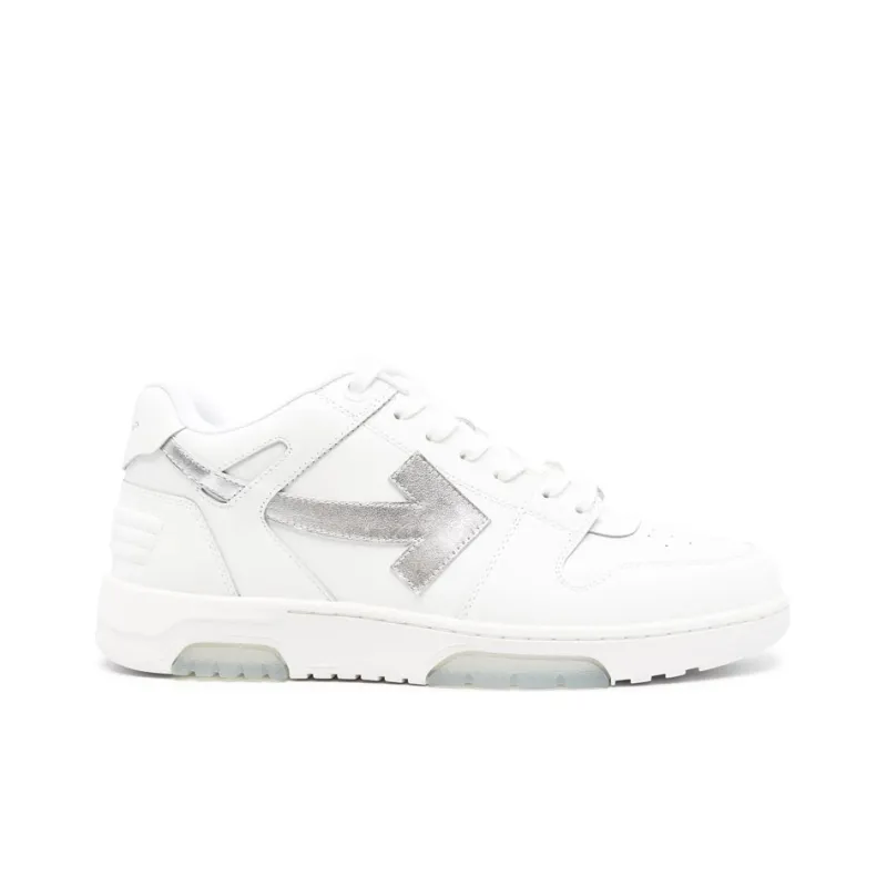 OFF WHITE Out Of Office Ooo Low Tops White Silver-1