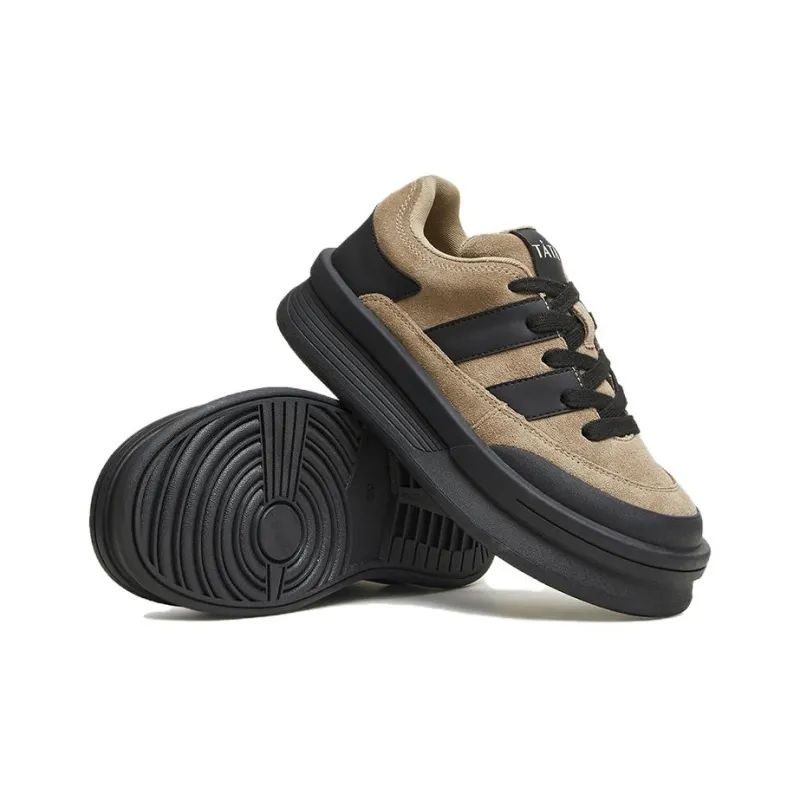 TATA Skateboard Shoes Women's Low Top Solid Color-3