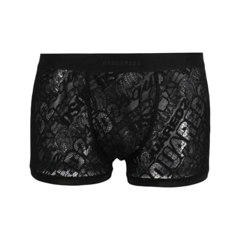 DSQUARED 2 Logo Laced Stretch Boxers-0