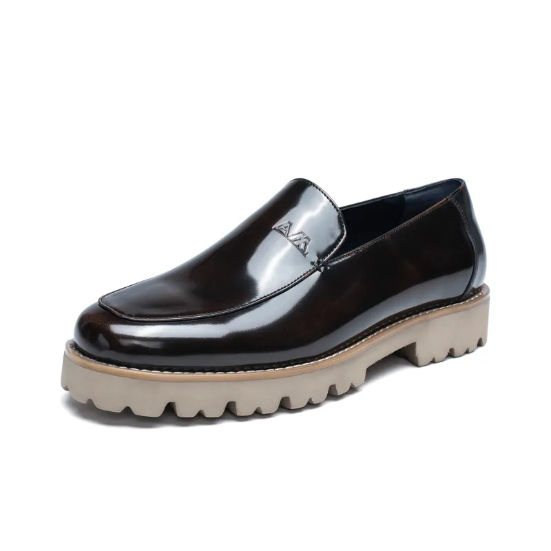 Anthony Miles Platform Height Increasing Slip-on Loafers Shoes Men's-6