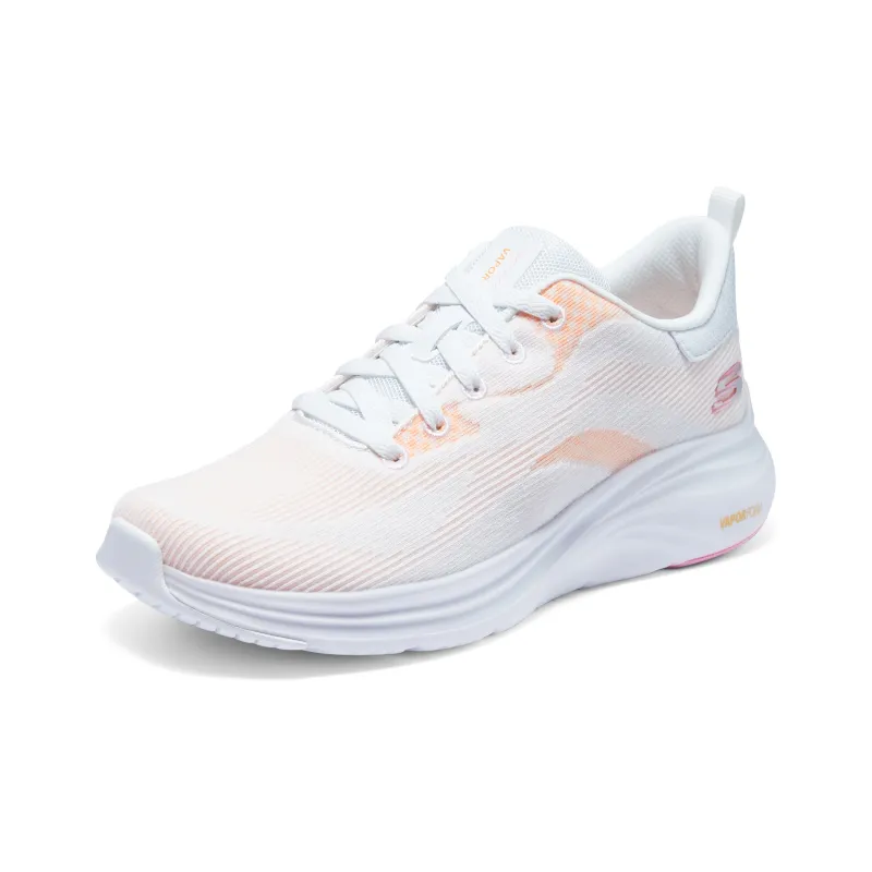 Skechers Sport Cushioning Low Top Running Shoes Women's White Orange-2