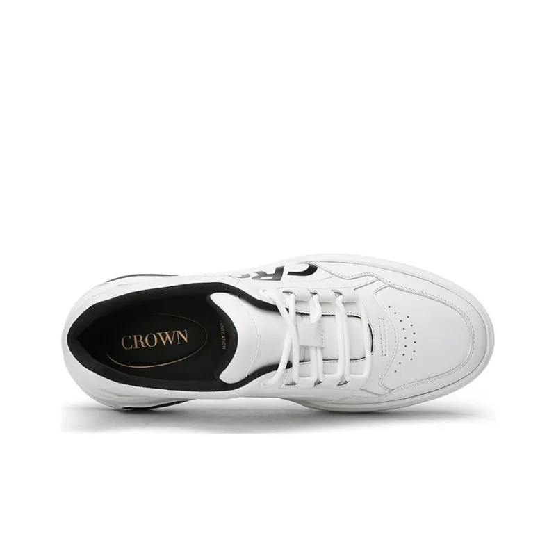 CROWN Anti Slip Wear Resistant Low Top Skateboard Shoes Men's One Yard Larger-2