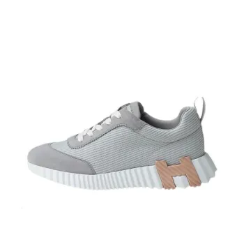HERMES Bouncing Low Top Casual Shoes Women's Gray